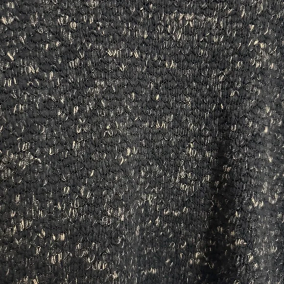 Eileen Fisher Black and Tan Knit Pullover Cotton and Linen Blend Sweater Size M